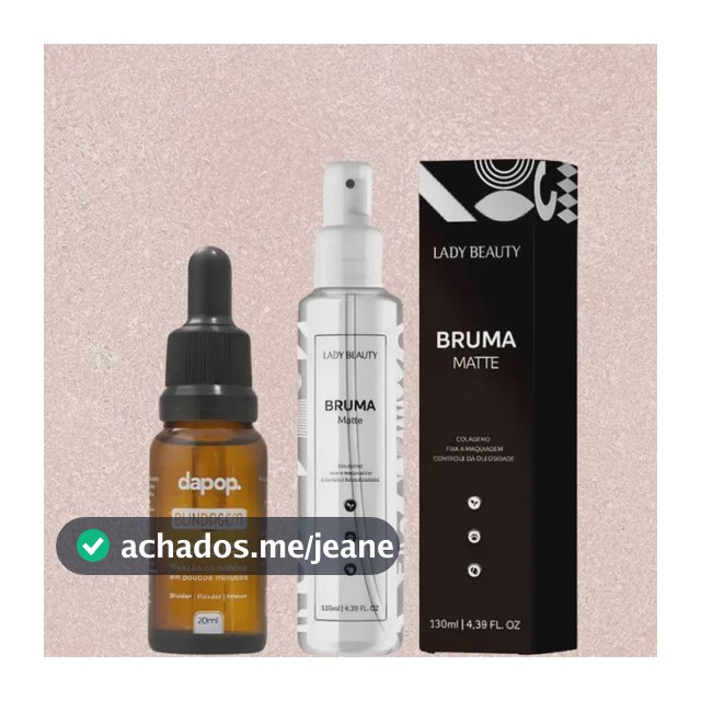 Kit Blindagem Poderosa Dapop + Bruma Fixadora Matte Lady By