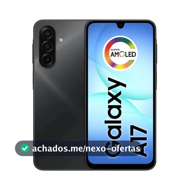 Celular Samsung Galaxy A17 Com Ia, 256gb, 8gb Ram, Câm De 50mp, Tela De 6.7 , Nfc, Ip54 - Preto 4G