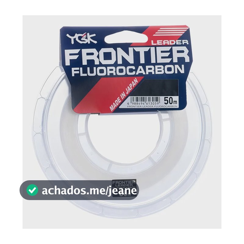 Linha De Pesca Fluorcarbono Ygk Frontier 25lb 0.46mm 50m