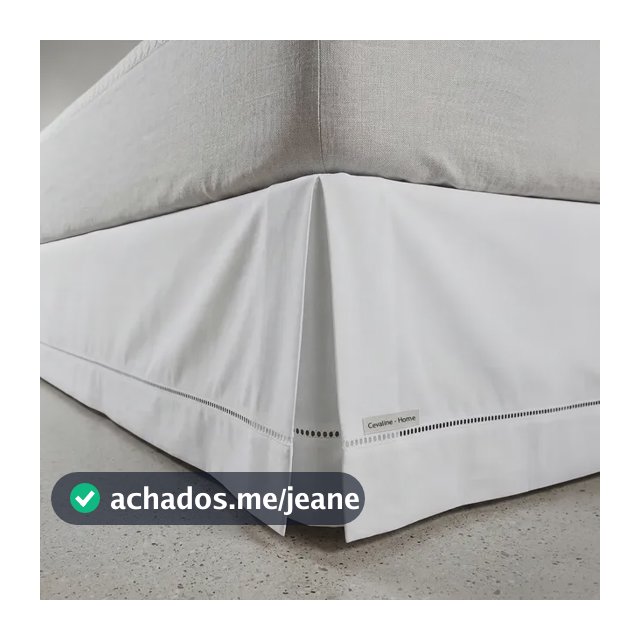 Saia Para Cama Box Casal Ponto Palito Luxuosa Toque Macio