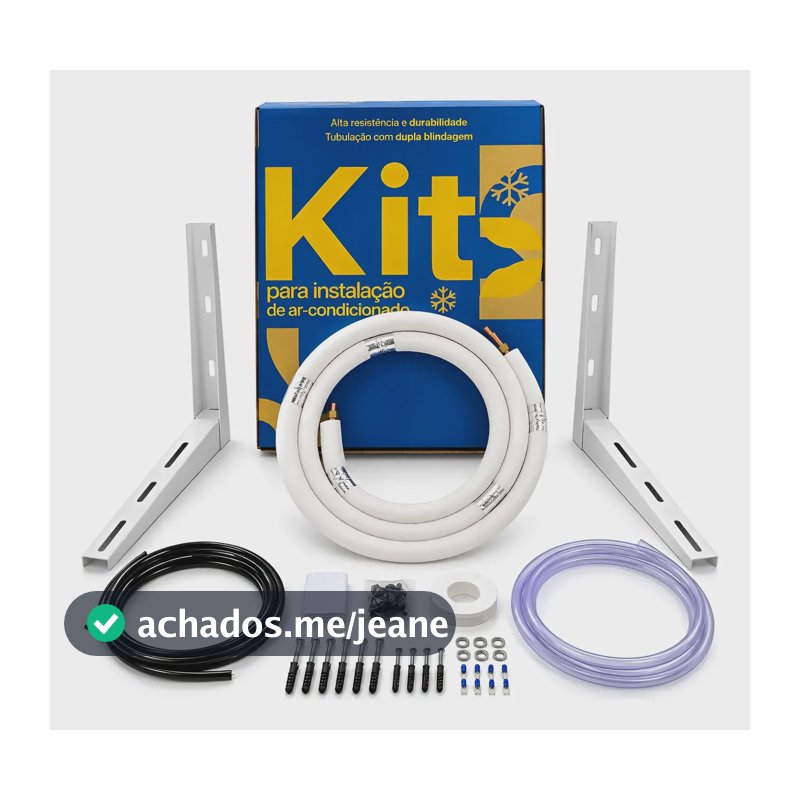 Kit Instalação Ar Inverter 9000/12000 Btus 3m Com Suporte