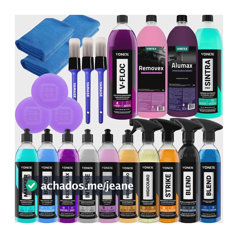 Kit Para Iniciante Estetica Automotiva Vonixx