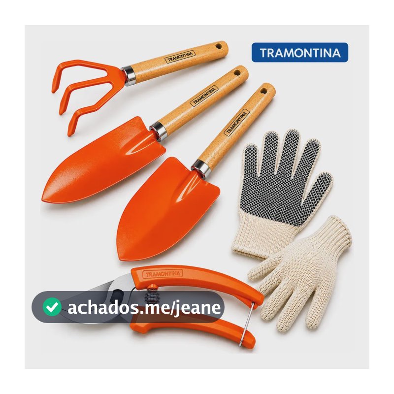 Conjunto Jardinagem Tramontina 4peças Original + Luva Brinde