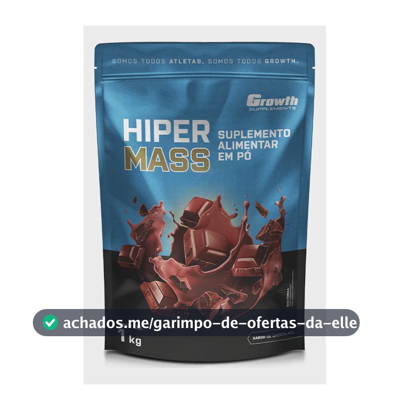 Hiper Mass 1kg Growth Supplements - Sabor Chocolate