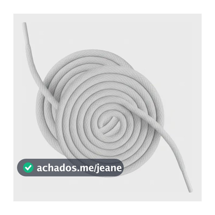 Par Cadarço 130cm Redondo Padrão Nike adidas Puma Marcas Branco