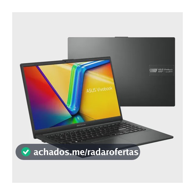 Notebook ASUS VivoBook Go 15, AMD Ryzen 5 7520U, 8GB RAM, 512GB SSD, KeepOS/Linux, Tela 15,6" FHD, Mixed Black - E1504FA-NJ732