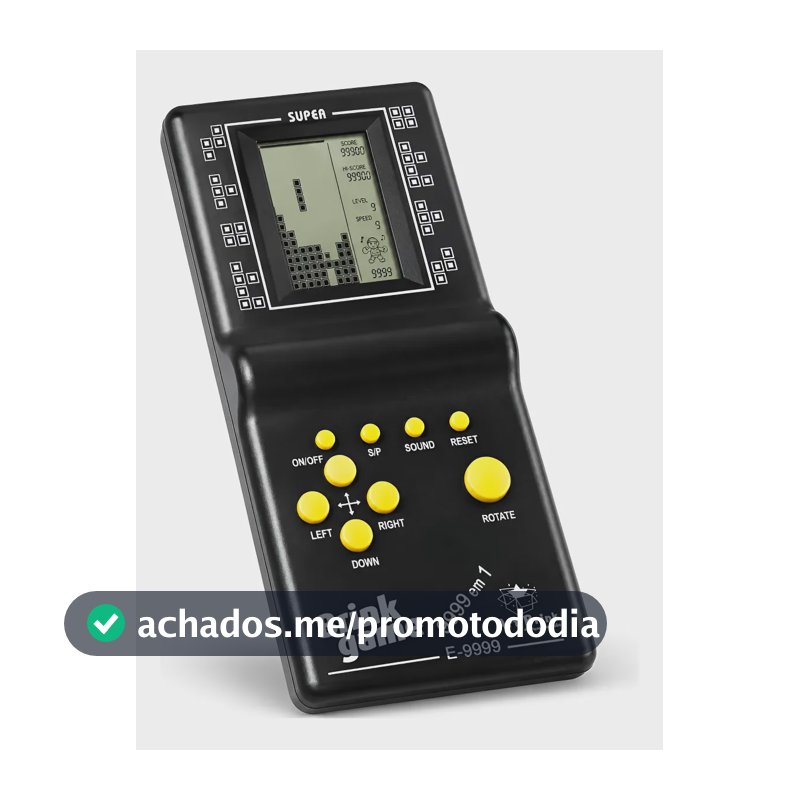 Console Portátil Brick Game 9999 Jogos Clássicos Retrô Bc Sortido