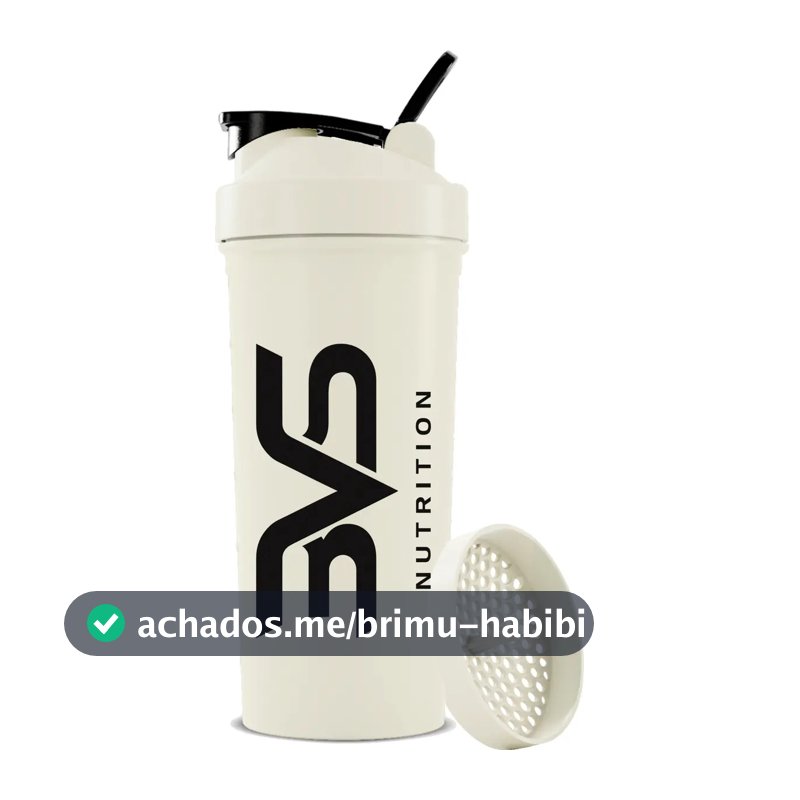 Coqueteleira / Shaker Branca - Academia 600ml - 3vs Nutrition
