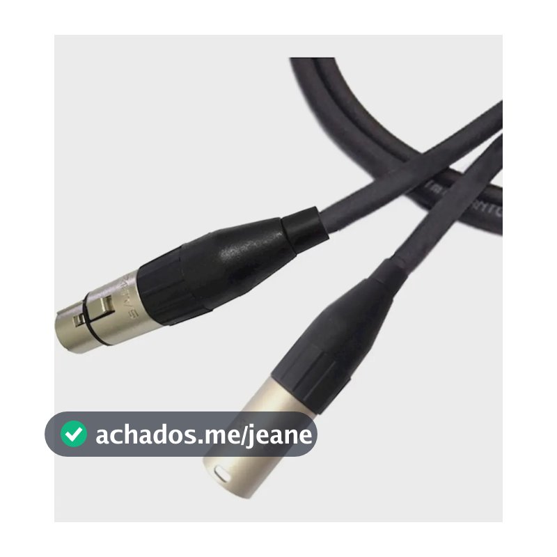 Cabo Microfone XLR Santo Angelo Balanceado 10m Preto Sa2x