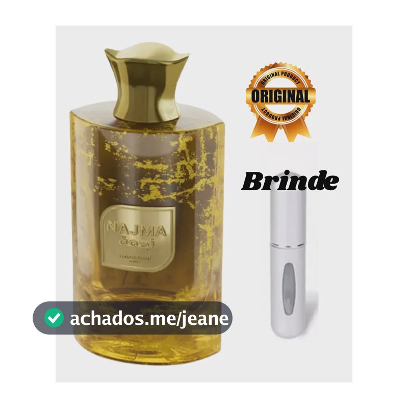 Perfume Árabe Mawwal Najma Eau De Parfum Cítrico Âmbar Spray