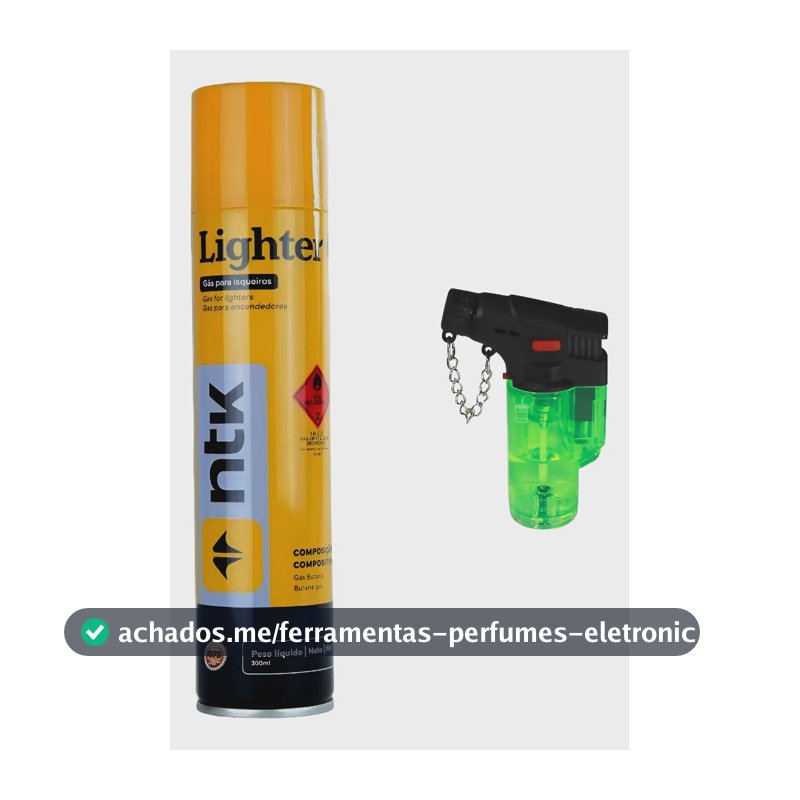 Maçarico Jet Flame Refil E Gás Butano Propano