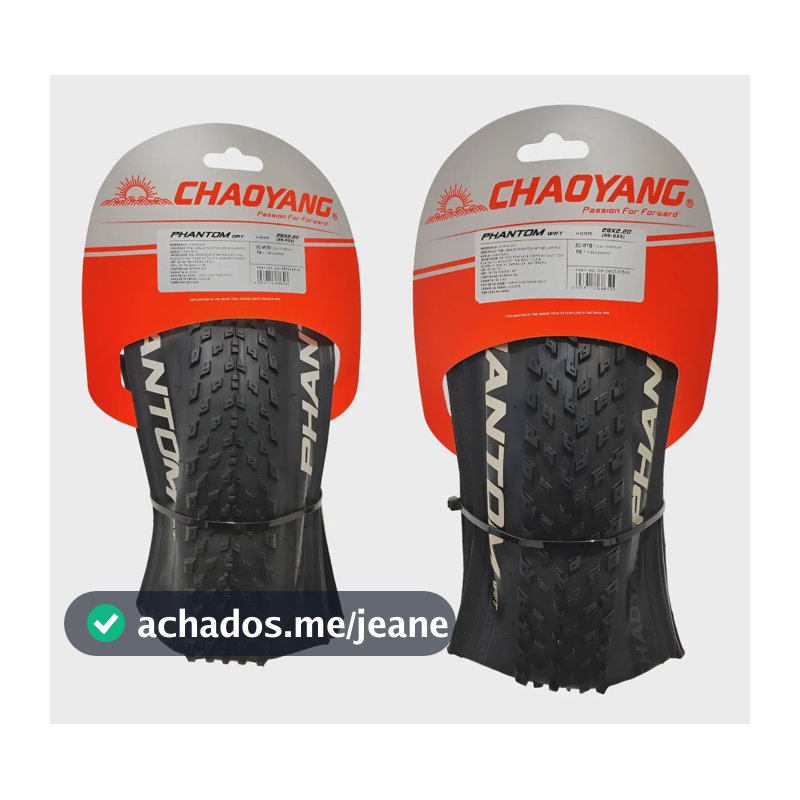 Par De Pneu Mtb Chaoyang Phantom Dry + Wet 2.20 2c Tubeless Preto