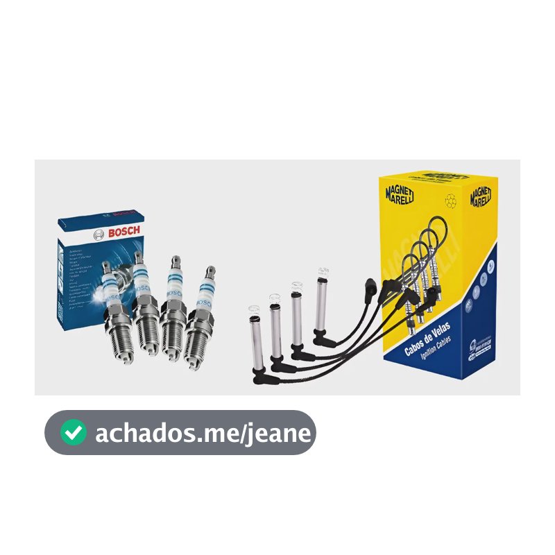 Kit Cabo E Vela Bosch Celta 1.0 2000 2001 2002 2003 2004 05 Preto
