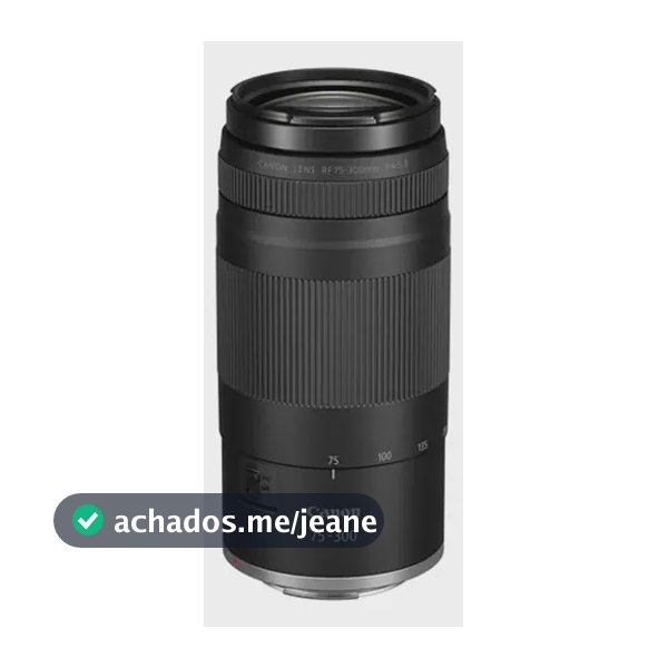 Lente Canon Rf 75-300mm F/4-5.6 Fullframe Para Canon R Preto Canon Rf Preto