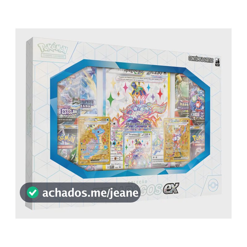 Box Pokémon Coleção Terapagos Ex Copag Cartas Cards Idioma Português