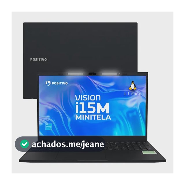 Notebook Positivo Vision i15M com Minitela, Intel Core 3, 8GB de RAM, SSD de 256GB e Tela de 15,6" Full HD IPS Antirreflexo