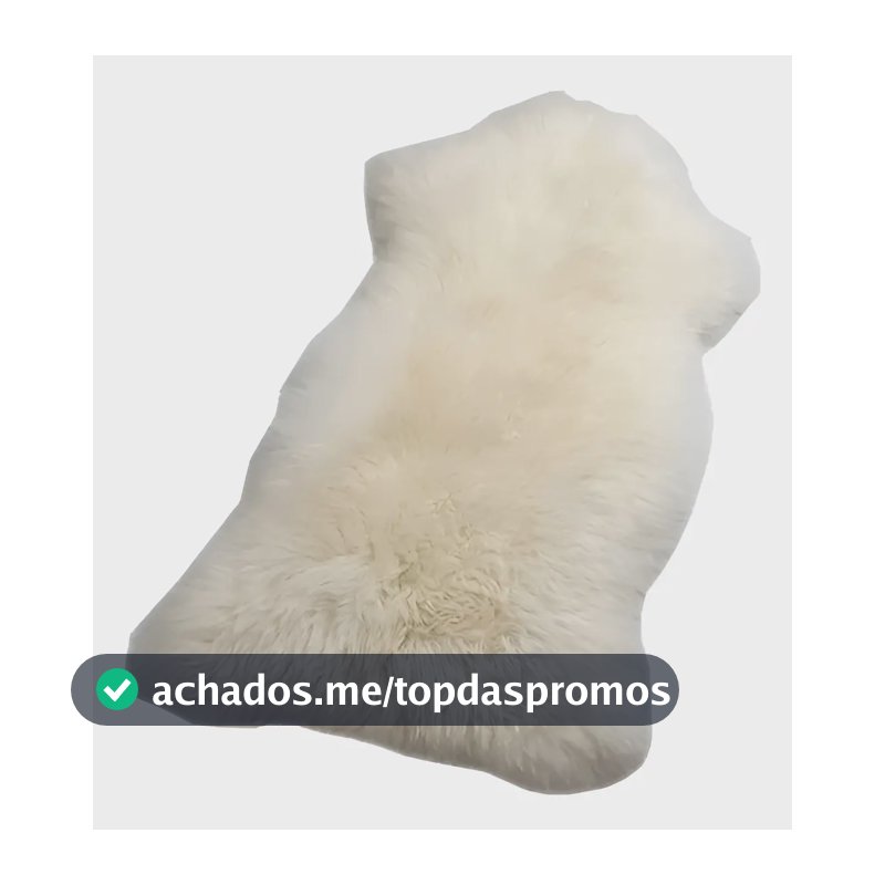 Pelego Natural De Ovelha ! Pronta Entrega ! Tamanho Médio ! Branco Branco