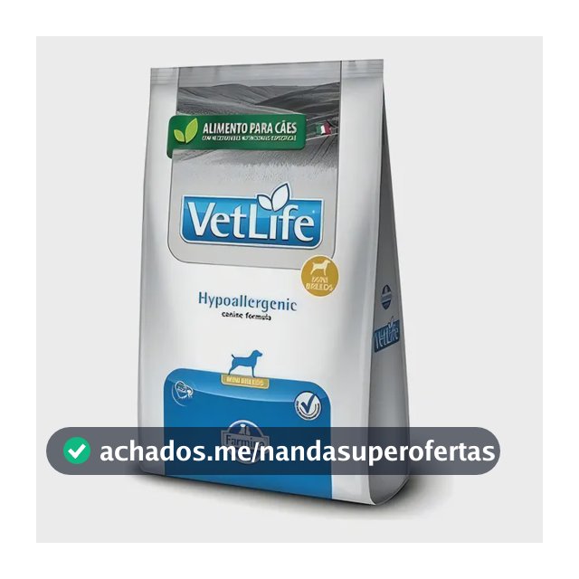 Vet Life Natural Canine Hypoallergenic para cão adulto de raça mini 10.1kg