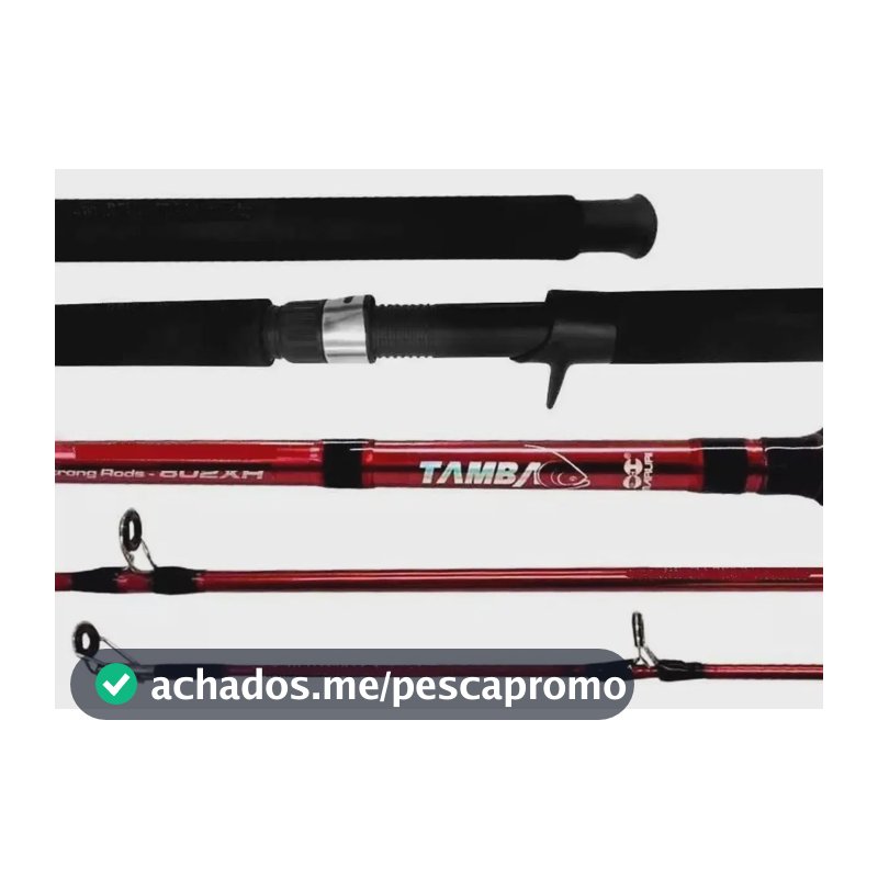 Vara Pesca Pesqueiro Tamba 1,83m 80lb Para Carretilha Maruri Cor Vermelho