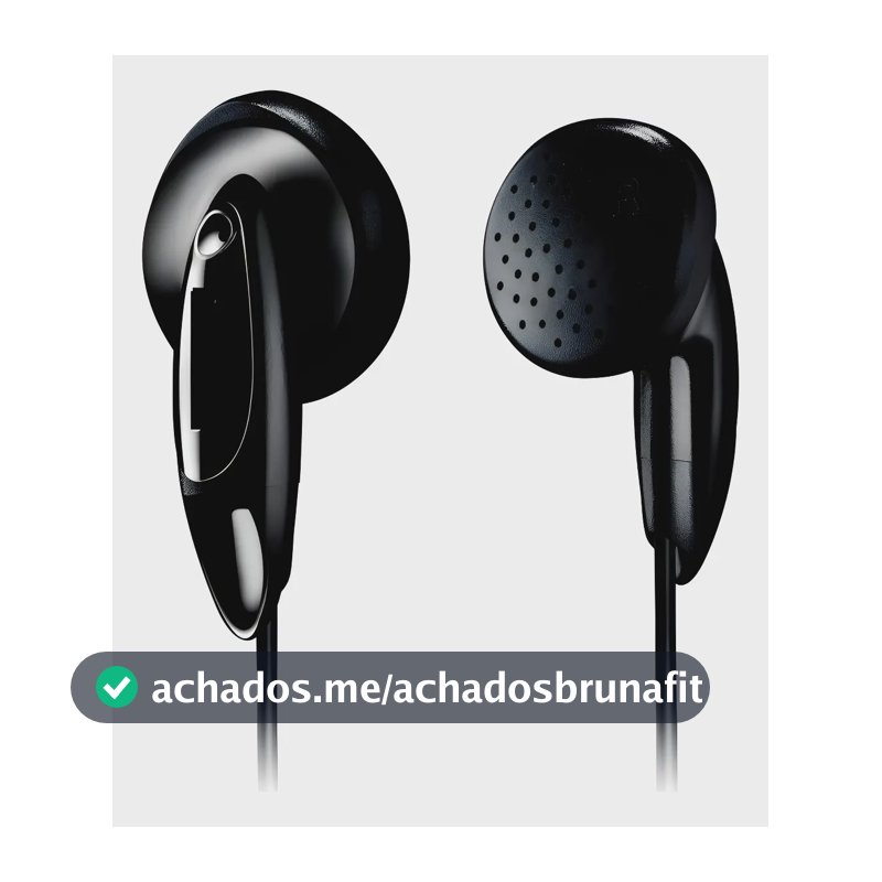 Fone Ouvido Economico Intra Auricular Preto