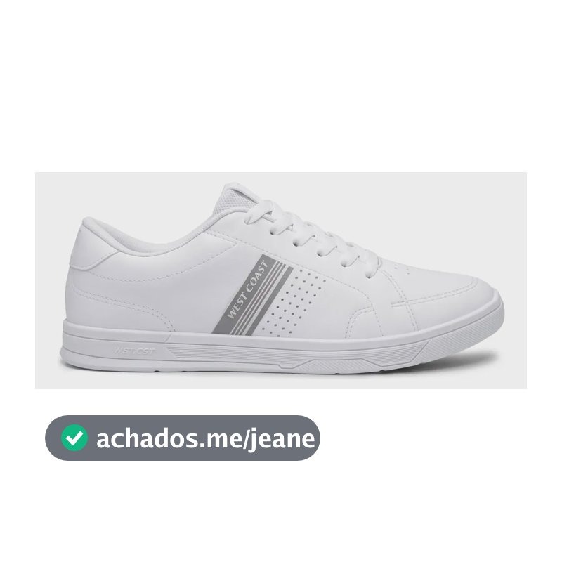 Tênis West Coast Original - Masc/fem - Novas Cores + Nf Branco 43 Br