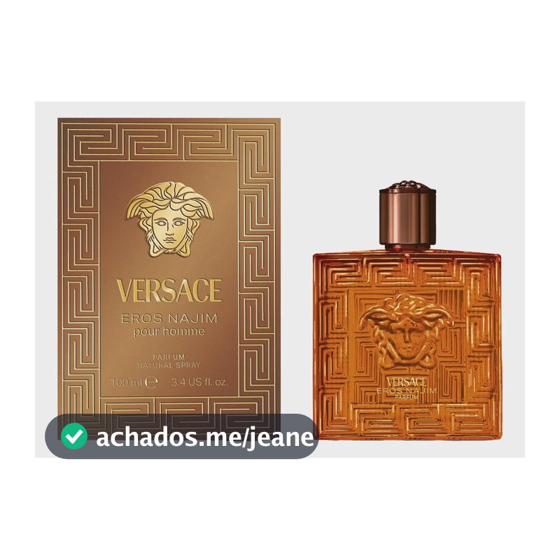 Versace Eros Najim Parfum 100ml Masculino | Original + Amostra