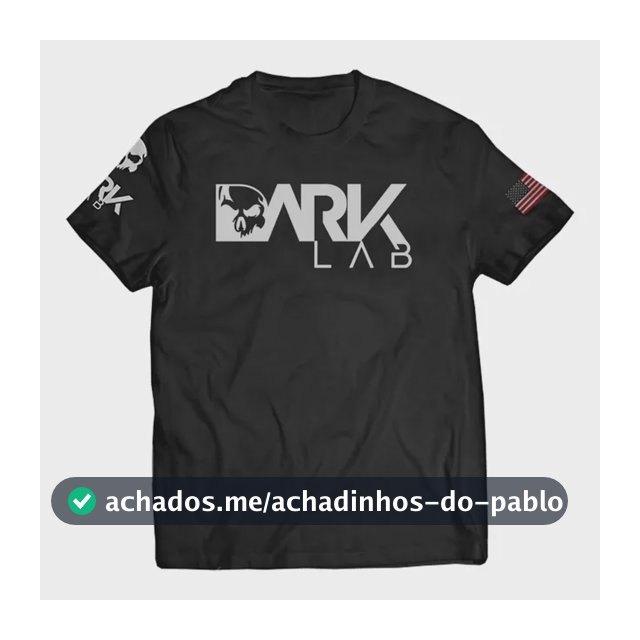 Camiseta Dry-fit  Preta Caveira Unisex Dark Lab