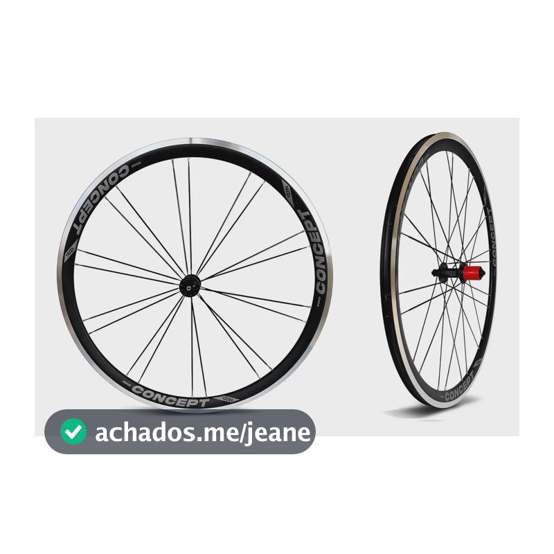 Par Roda Bicicleta Aro 700 Speed Vzan Concept Clincher Cor Preto
