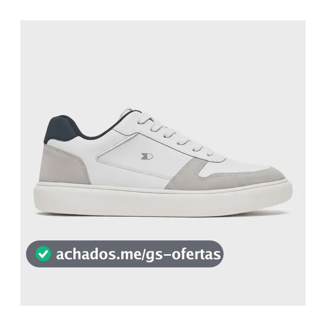 Tênis Sapatenis Masculino Sandrini Evoke Lite Branco Couro