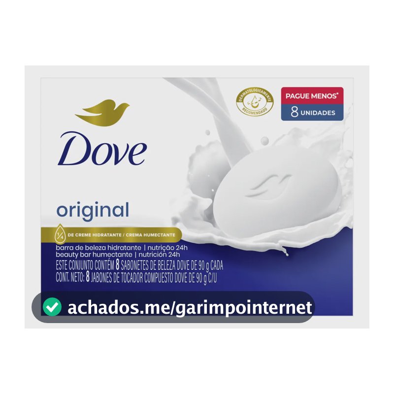 Dove Sabonete em Barra Original 90g 8 Unidades