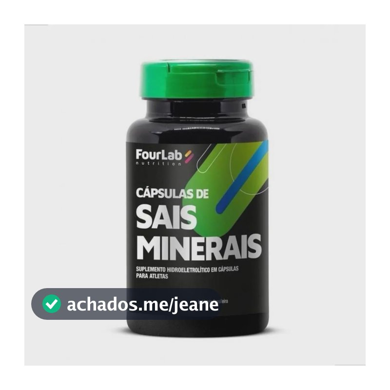 Fourlab Nutrition Cápsulas Sais Minerais Sem Sabor 60 Unid Para Hidratação