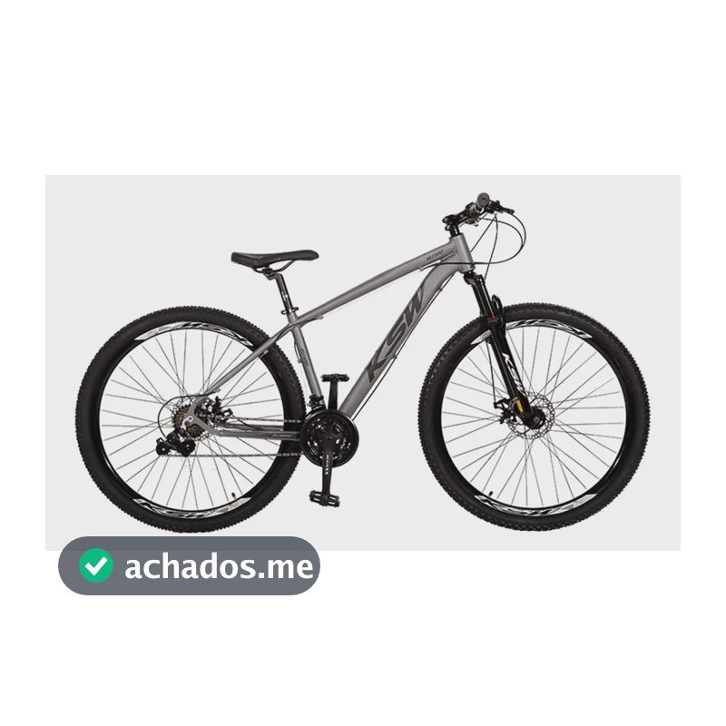 Bicicleta Aro 29 Ksw Xlt 100 24 Marchas Alumínio Freio Disco Cinza/preto 21