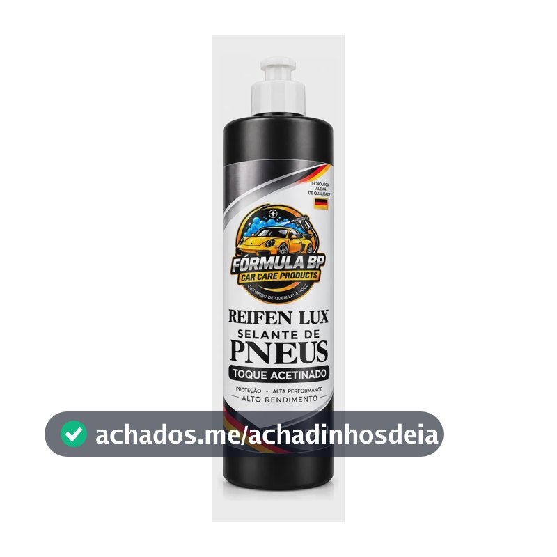 Pretinho Para Pneus E Restaurador Plásticos Reifen Lux 500ml Preto