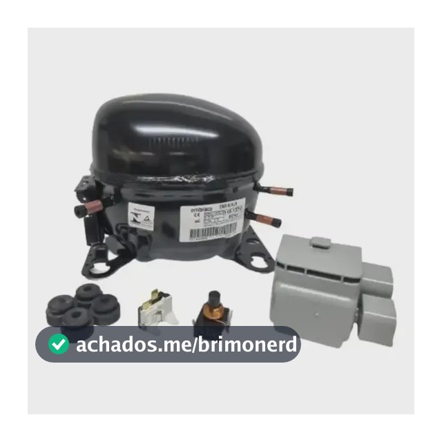 Compressor Embraco 1/4+ Emr80hlr R134 Coquinho Electrolux Brastemp Consul