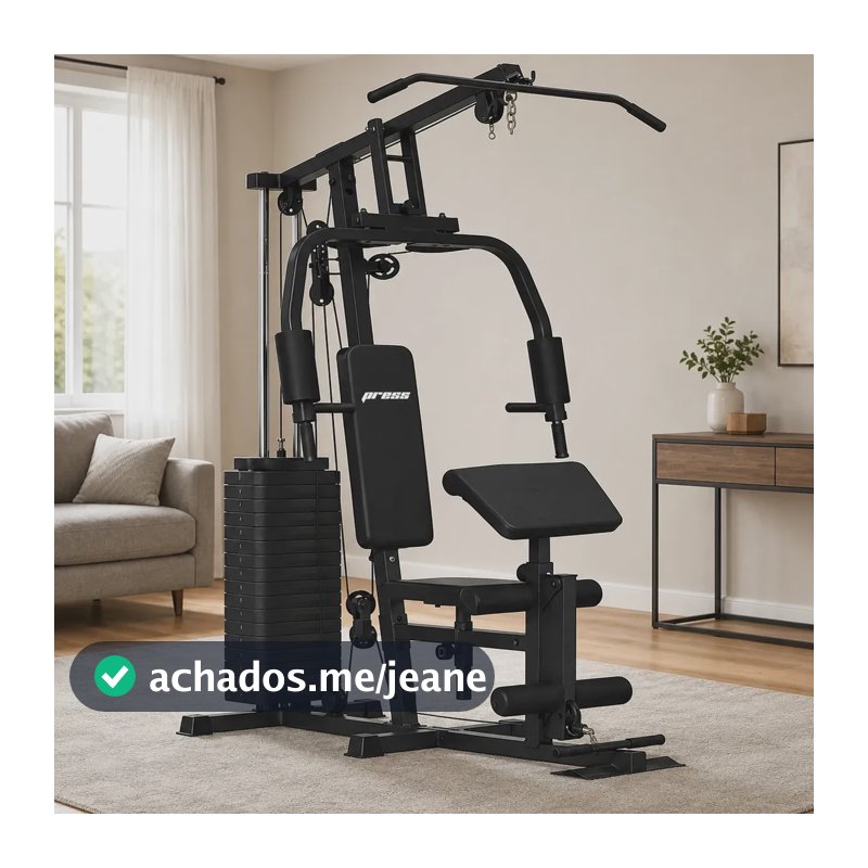 Estação De Musculação 80kg Aparelho Ginástica Braço Perna Exercício MBX