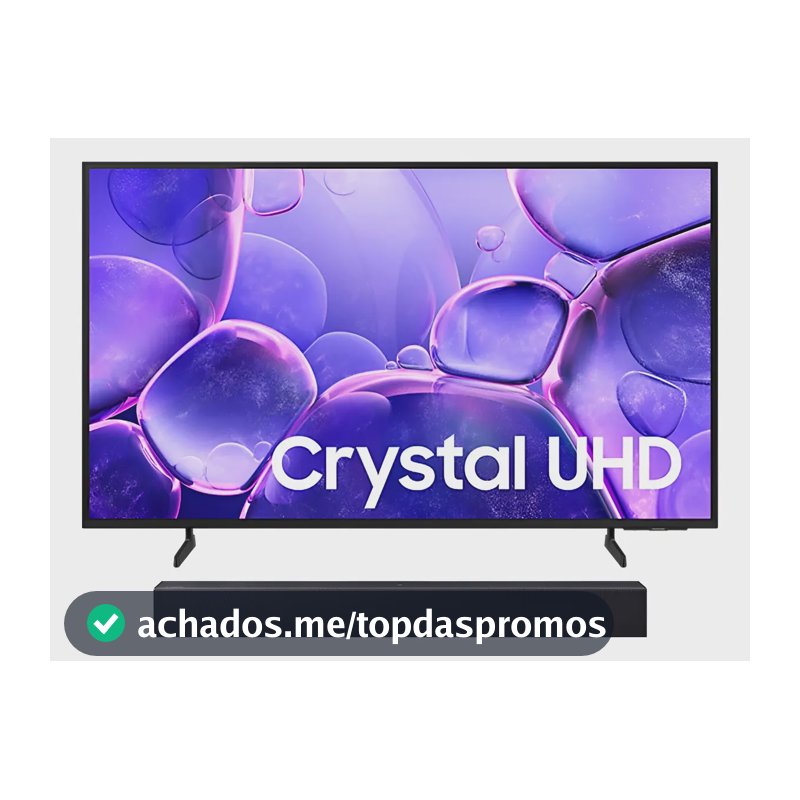 Samsung Smart Tv 58  Crystal Uhd 4k 2025 + Soundbar Hw-b400f