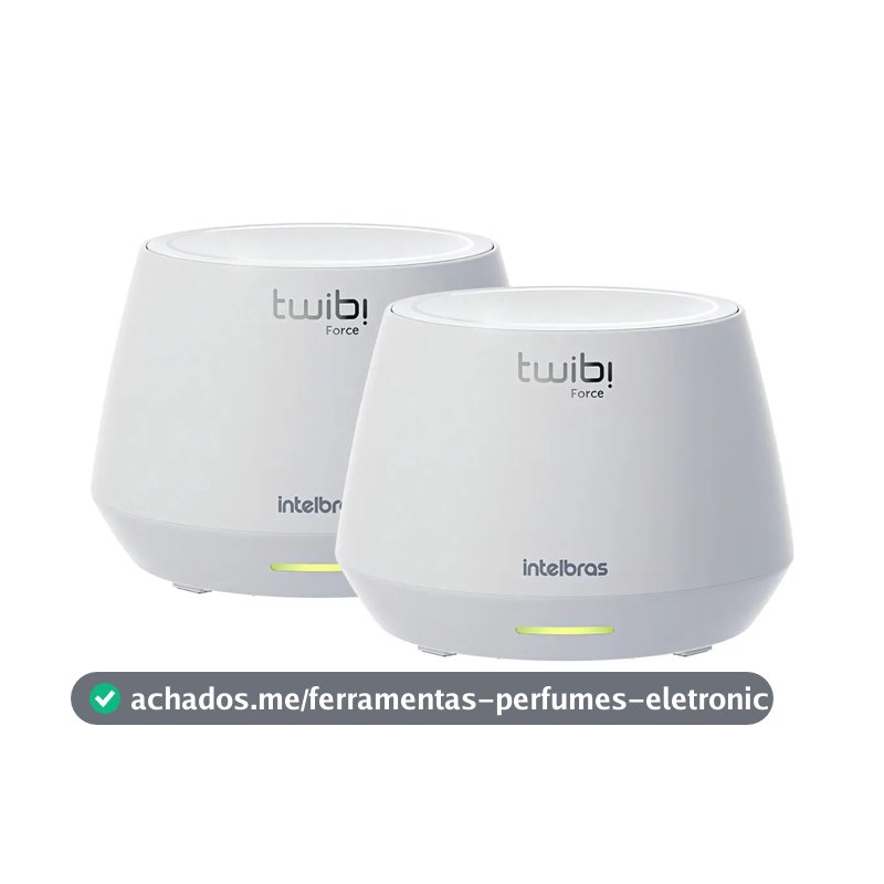 Conjunto Roteador Mesh Wifi 6 Intelbras Twibi Force Ax 2 Uni Branco