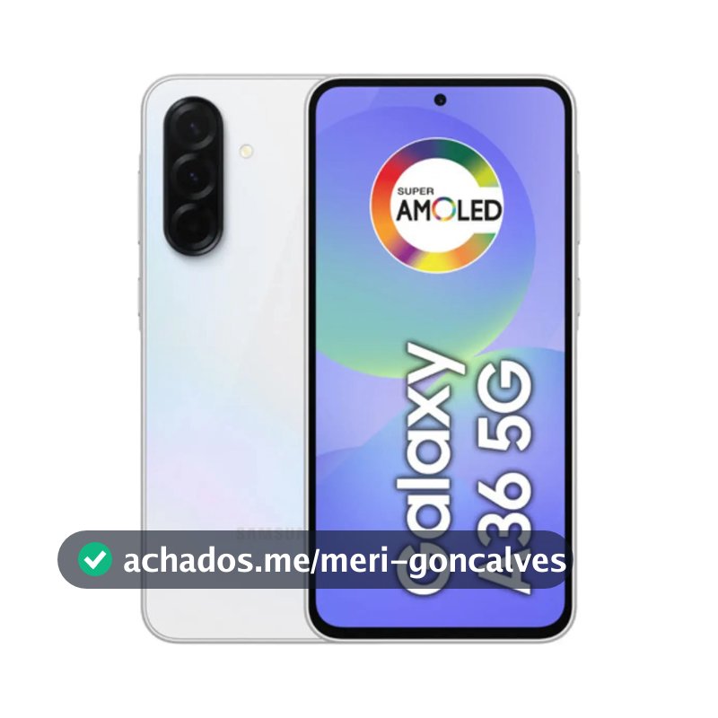 Smartphone Samsung Galaxy A36 5G 256GB 8GB Super Amoled 6.7'' Câmera Tripla 50MP Selfie 12MP 5000 mAh Ip67 NFC Dual Sim Recursos IA - Branco
