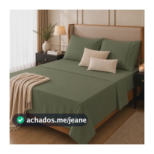 Jogo De Lençol Queen Size 3 Peças 600 Fios - Egípcios