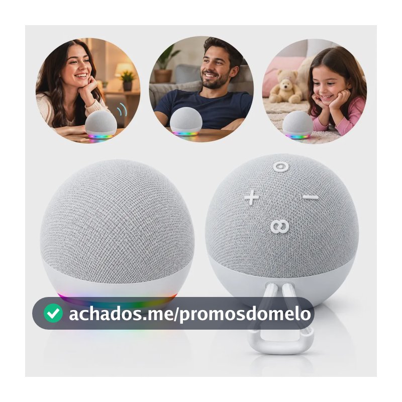 Alaxe Caixa De Som Inteligente Comando Voz Portátil Bluetooth LED RGB Compatível Com Aplicativo Alexa No Celular Som Sem Fio Compacta Para Casa Quarto Escritório Música Smartphone Branco