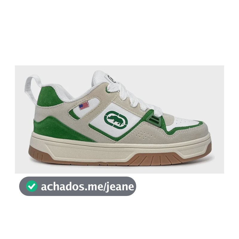 Tênis Ecko Riverside Original Masc/fem - Várias Cores + Nf Branco/verde 42 Br