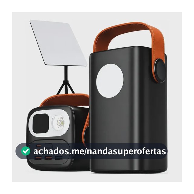 Power Bank 60.000mah 100w Carregador Notebook Starlink Mini Preto