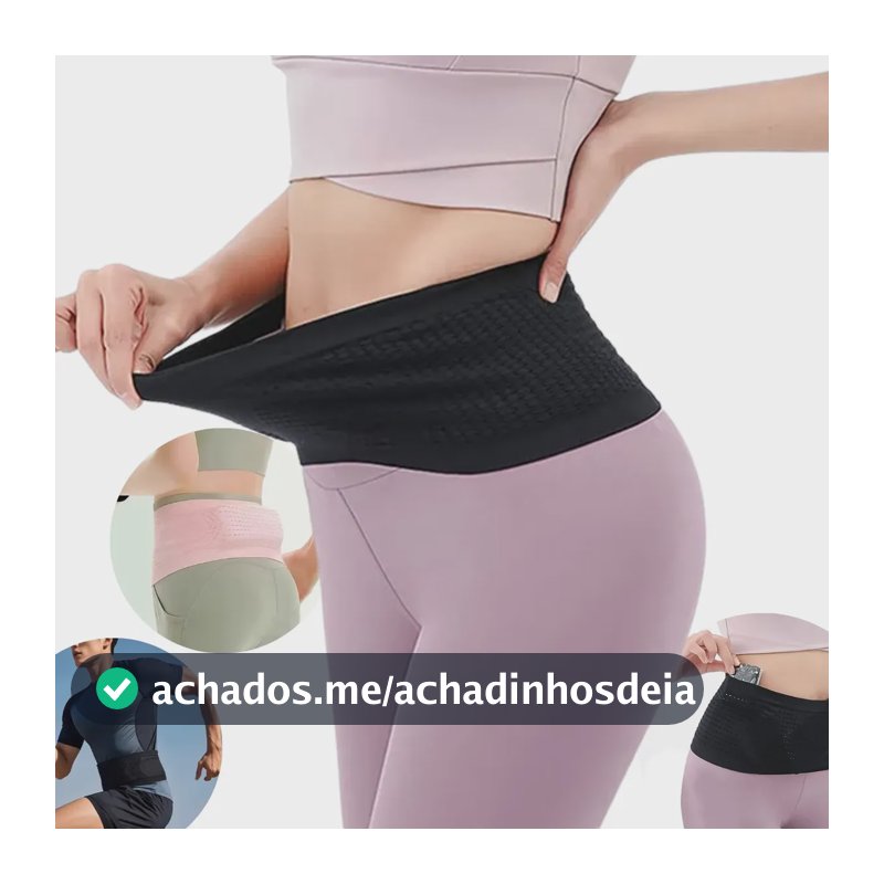 Pochete De Treino Corrida Porta Celular Feminina Masculina Preto Lisa