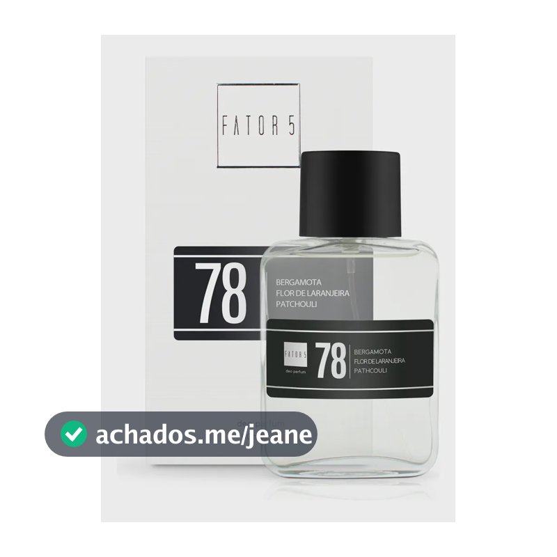 Perfume 78 Masculino Fator 5 Com  60ml
