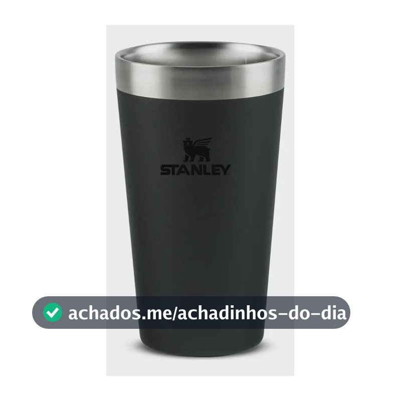 Copo Térmico para Cerveja Stanley Pint Adventure Black 2.0 354ml
