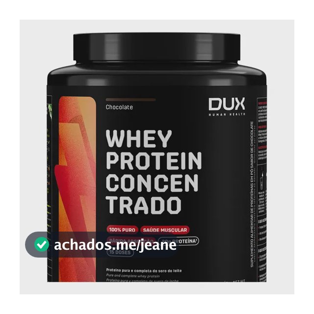 Whey Protein Concentrado Dux (450g) Chocolate Chocolate