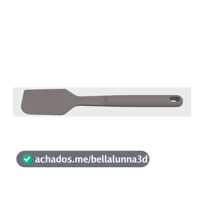 Espátula 27,3cm Tramontina Softta De Silicone Cinza Cor Cinza-escuro