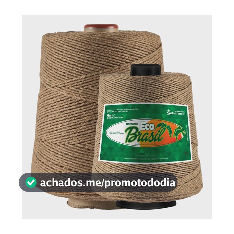 Barbante Soberano Eco Brasil 1kg Fio 6 - Cores Castanho