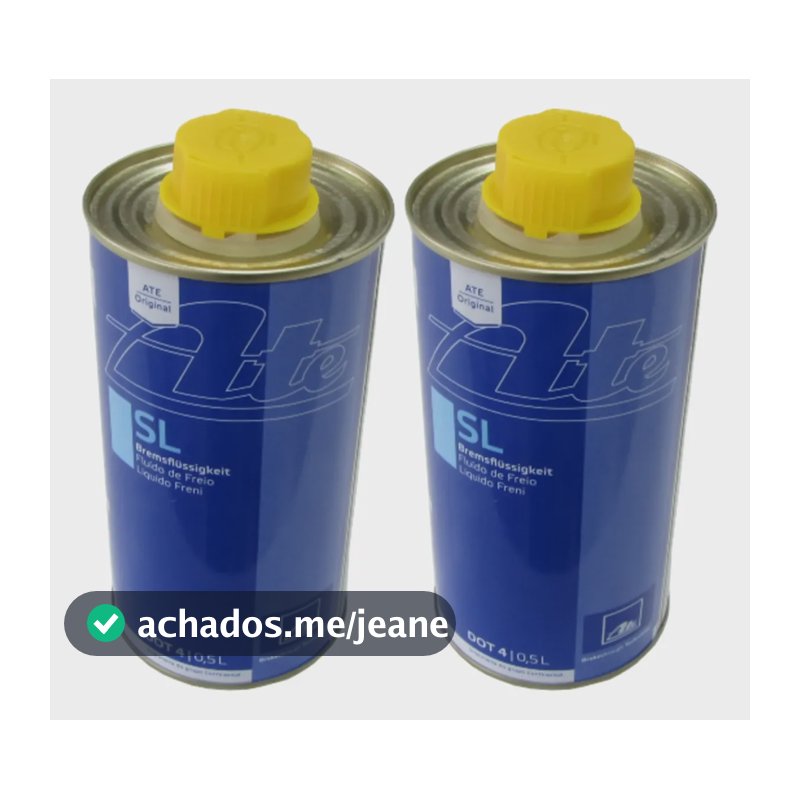 2x Fluido De Freio Dot4 Sl Original Marca Ate Loja Allparts