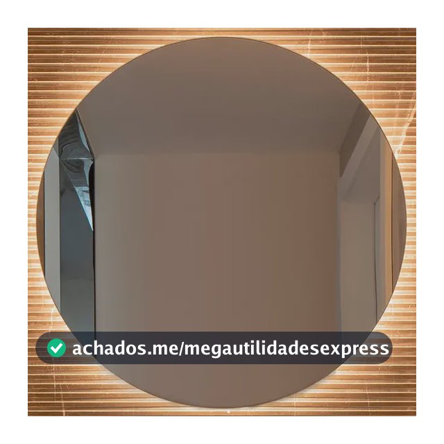 Espelho Redondo Com Led 30cm De Parede Banheiro Sala Quarto
